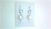 Orecchini Sommer Donna Collezione Perle in Oro bianco Perla PENDENTE PERLE ZIRC D N/C - PENDENTE PERLE ZIRC D N/C
